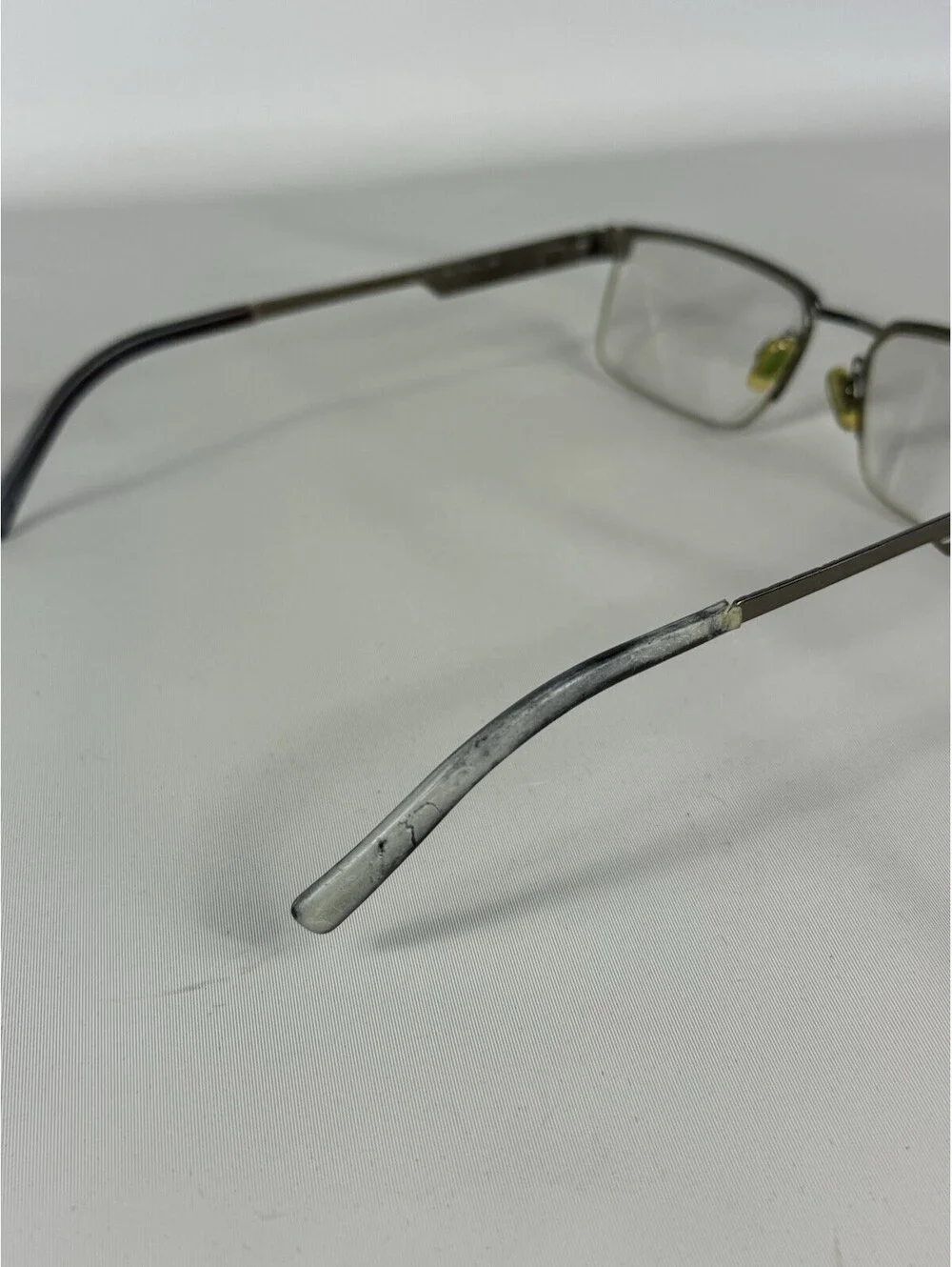 Burberry Eyeglasses B 1170 1094 Silver Black Half Rim Frame Italy 53[]17 140